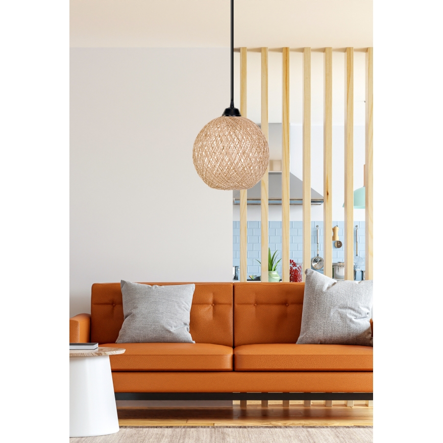Lühter JUTE 1xE27/60W/230V beež