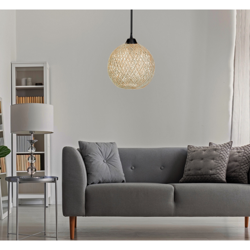 Lühter JUTE 1xE27/60W/230V beež