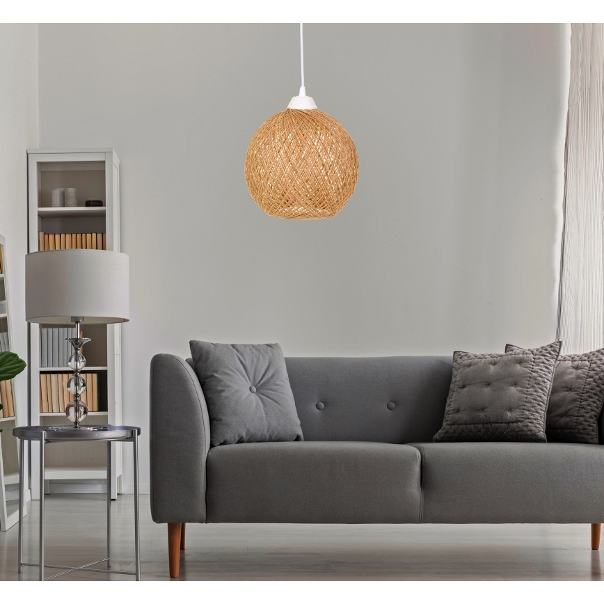 Lühter JUTE 1xE27/60W/230V beež