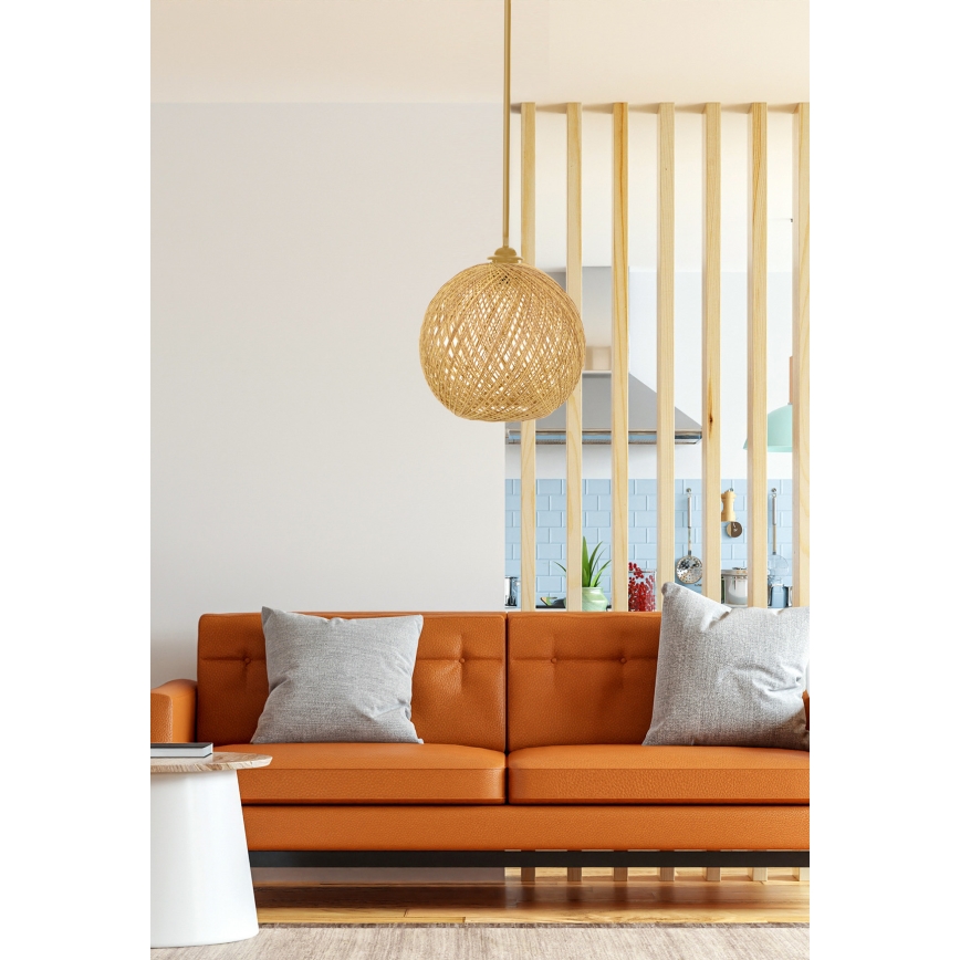 Lühter JUTE 1xE27/60W/230V beež