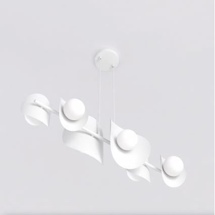 Lühter kaablil ELEMENTI 6xG9/8W/230V valge