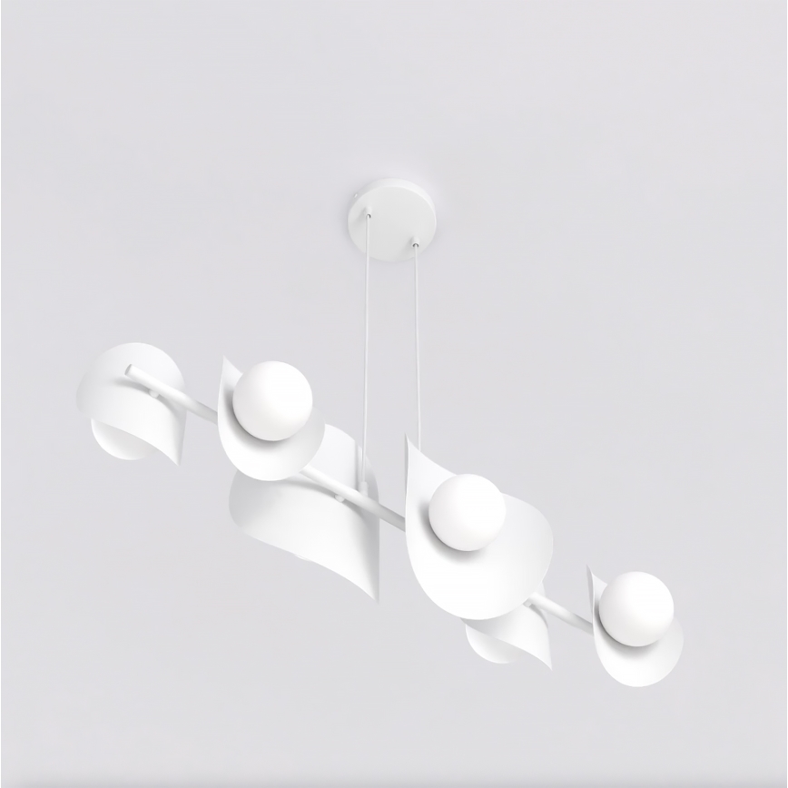 Lühter kaablil ELEMENTI 6xG9/8W/230V valge