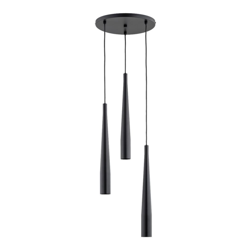 Lühter KALINI 3xGU10/40W/230V d. 30 cm must