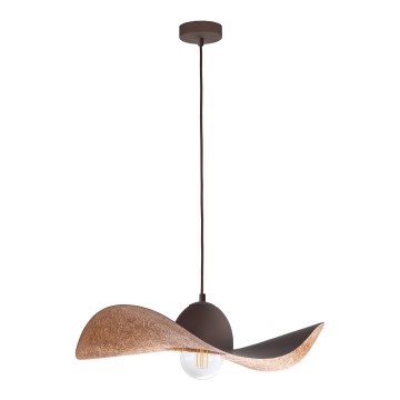 Lühter KAPELLO 1xE27/60W/230V diameeter 55 cm pruun/vask
