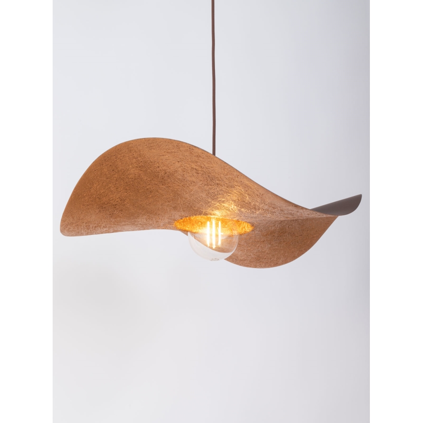Lühter KAPELLO 1xE27/60W/230V diameeter 55 cm pruun/vask