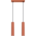 Lühter KARBON 2xGU10/10W/230V punane