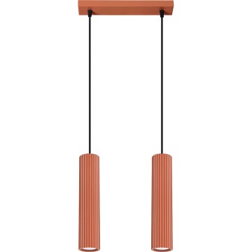 Lühter KARBON 2xGU10/10W/230V punane