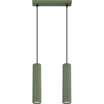 Lühter KARBON 2xGU10/10W/230V roheline
