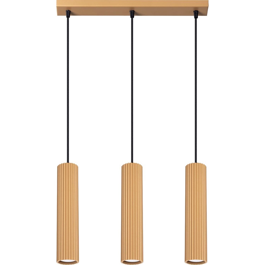 Lühter KARBON 3xGU10/10W/230V kuldne