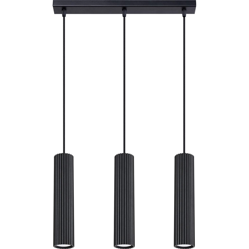 Lühter KARBON 3xGU10/10W/230V must