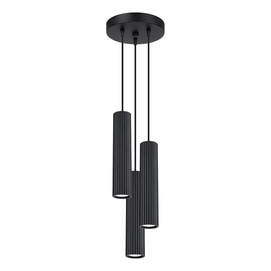 Lühter KARBON 3xGU10/10W/230V must