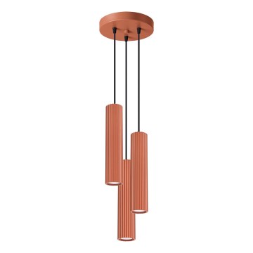 Lühter KARBON 3xGU10/10W/230V punane