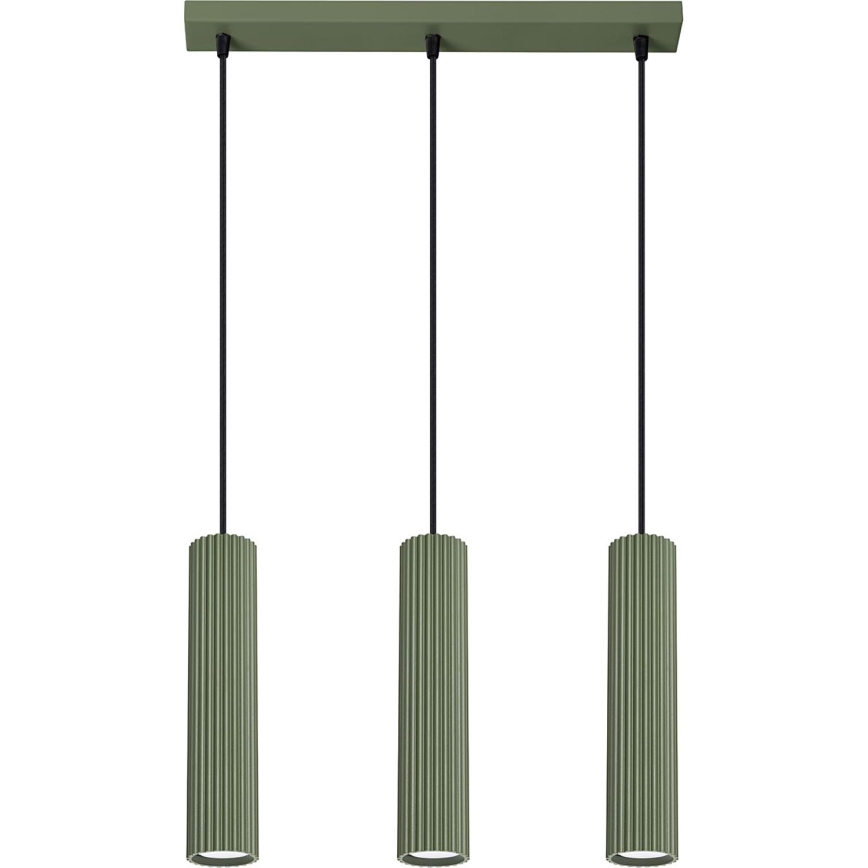 Lühter KARBON 3xGU10/10W/230V roheline