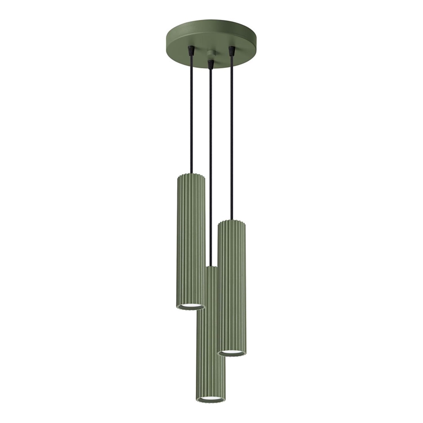 Lühter KARBON 3xGU10/10W/230V roheline