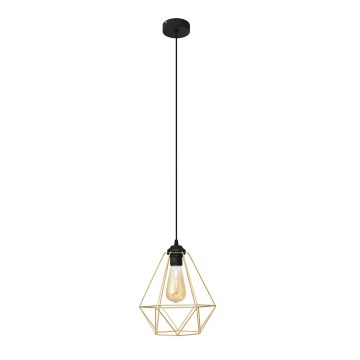 Lühter KARO 1xE27/15W/230V kuldne/must