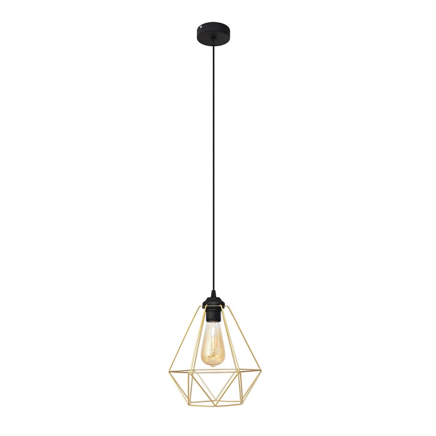 Lühter KARO 1xE27/15W/230V kuldne/must