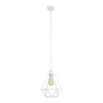 Lühter KARO 1xE27/15W/230V valge