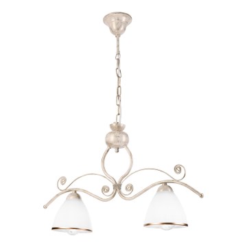 Lühter ketiga RETRO 2xE27/60W/230V kuldne/patina