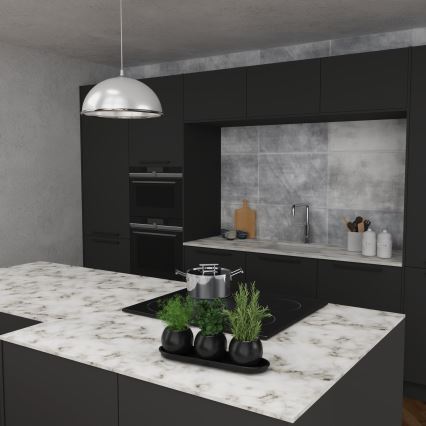 Lühter KITCHEN 1xE27/15W/230V valge/läikiv kroom