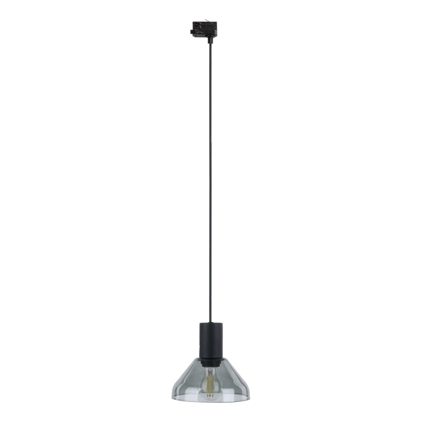Lühter kolmefaasilisele rööbassüsteemile NEO 1xE27/15W/230V must/suitsune must