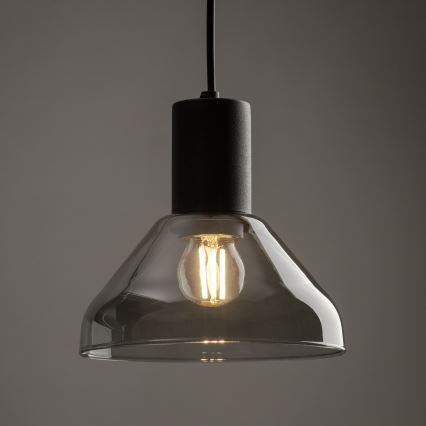 Lühter kolmefaasilisele rööbassüsteemile NEO 1xE27/15W/230V must/suitsune must