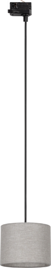 Lühter kolmefaasilisele rööbassüsteemile TRACER 1xE27/15W/230V d. 20 cm must/hall