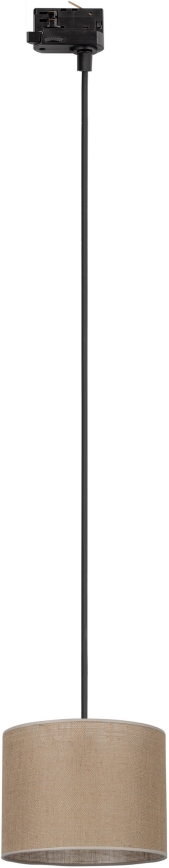 Lühter kolmefaasilisele rööbassüsteemile TRACER 1xE27/15W/230V d. 20 cm must/pruun