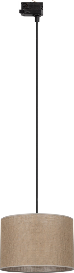 Lühter kolmefaasilisele rööbassüsteemile TRACER 1xE27/15W/230V d. 30 cm must/pruun