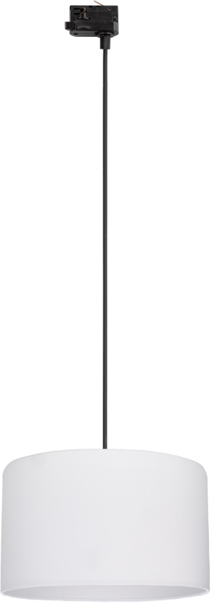 Lühter kolmefaasilisele rööbassüsteemile TRACER 1xE27/15W/230V d. 38 cm must/valge