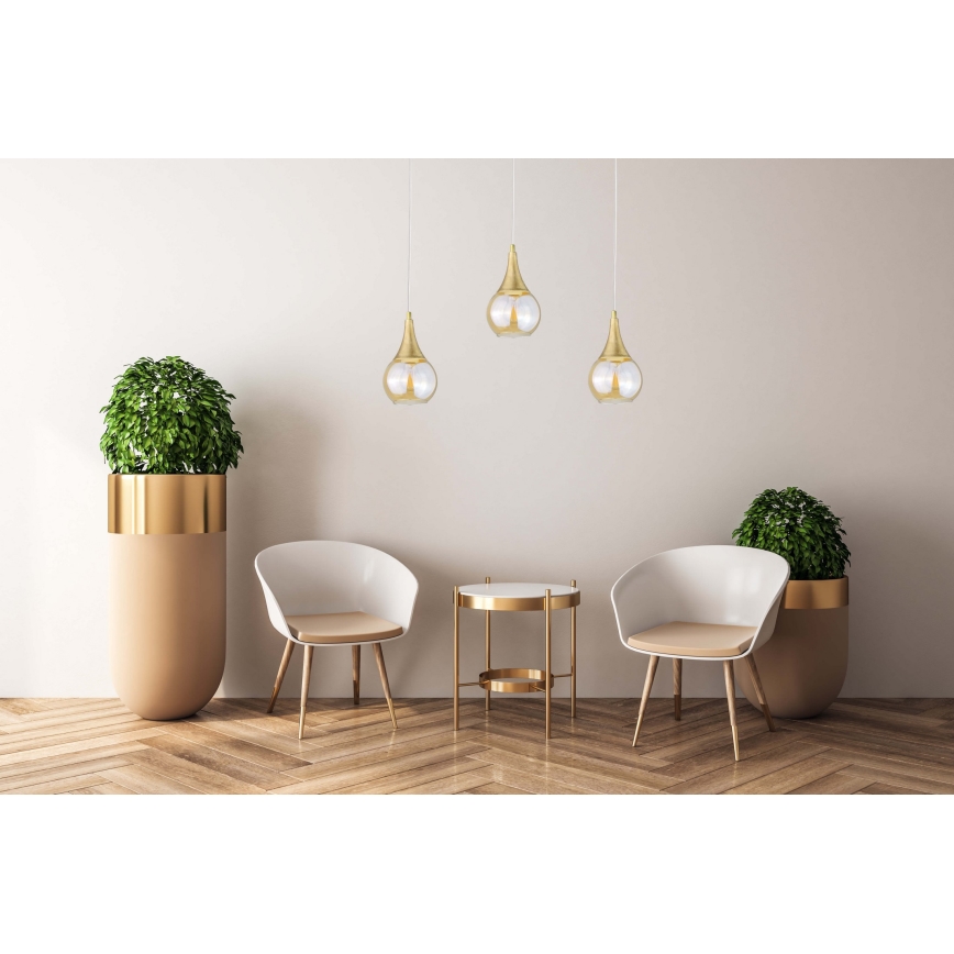 Lühter LACRIMA WHITE 3xE27/60W/230V