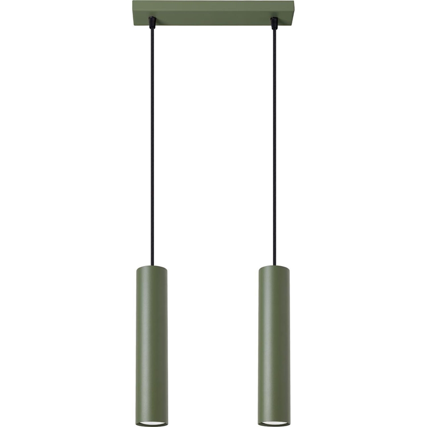 Lühter LAGOS 2xGU10/10W/230V roheline