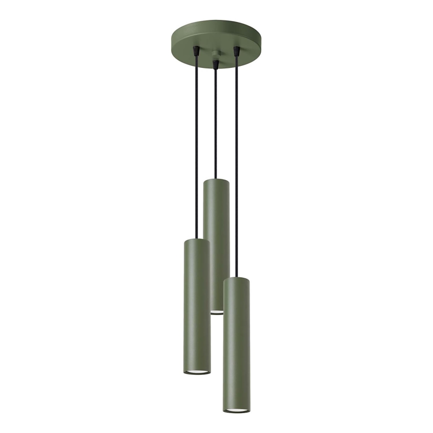 Lühter LAGOS 3xGU10/10W/230V roheline