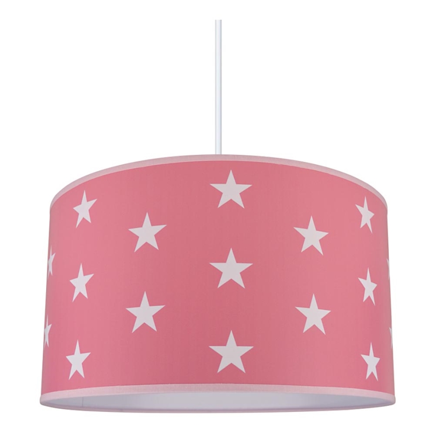 Lühter lastele STARS PINK 1xE27/60W/230V