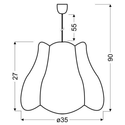 Lühter lastele ZUZA 1xE27/60W/230V roosa