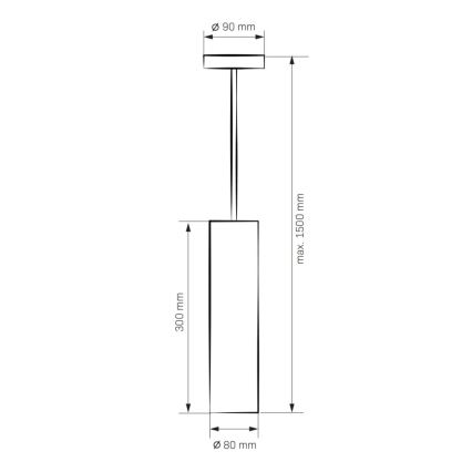 Lühter LATI 1xGU10/8W/230V must