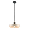 Lühter LATTE 1xE27/60W/230V beež/must/läikiv kroom
