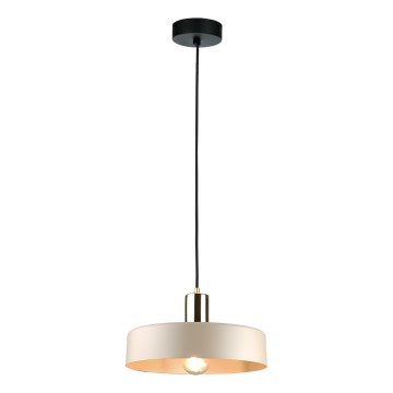 Lühter LATTE 1xE27/60W/230V beež/must/läikiv kroom