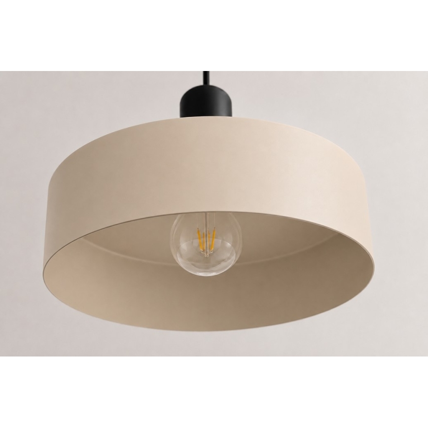 Lühter LATTE 3xE27/60W/230V beež/must