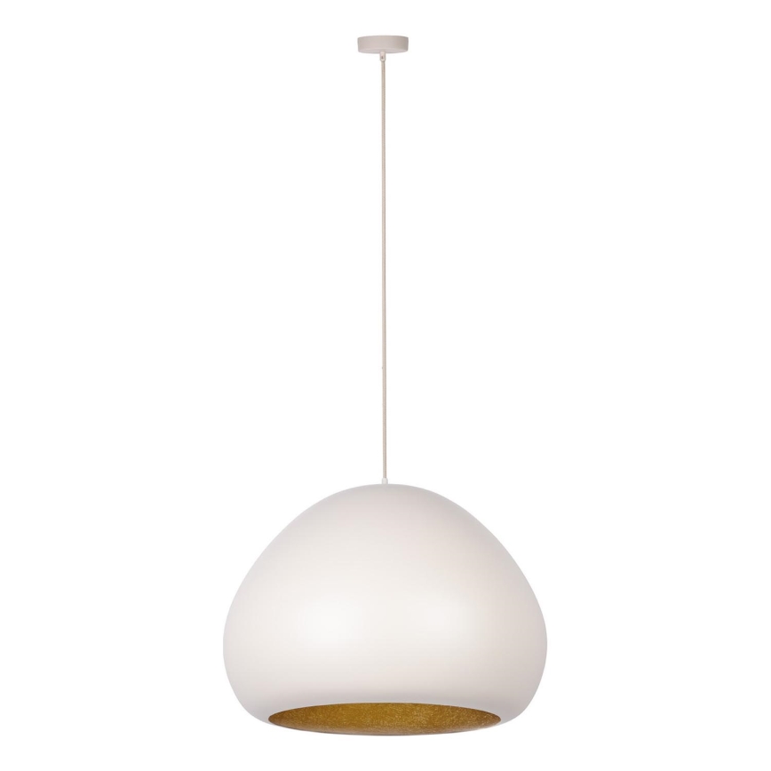 Lühter LAVA 1xE27/15W/230V kreemikas/kuldne