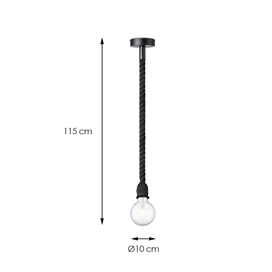 Lühter LEONARDO ROPE 1xE27/10W/230V must