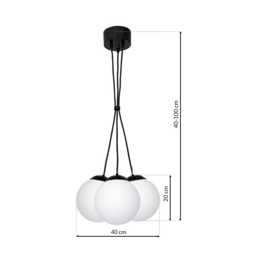 Lühter LIMA 3xE14/40W/230V