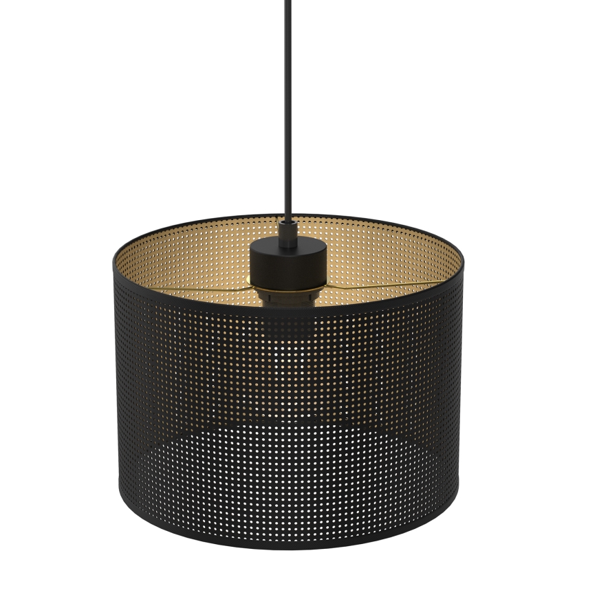 Lühter LOFT SHADE 1xE27/60W/230V diameeter 25 cm must/kuldne