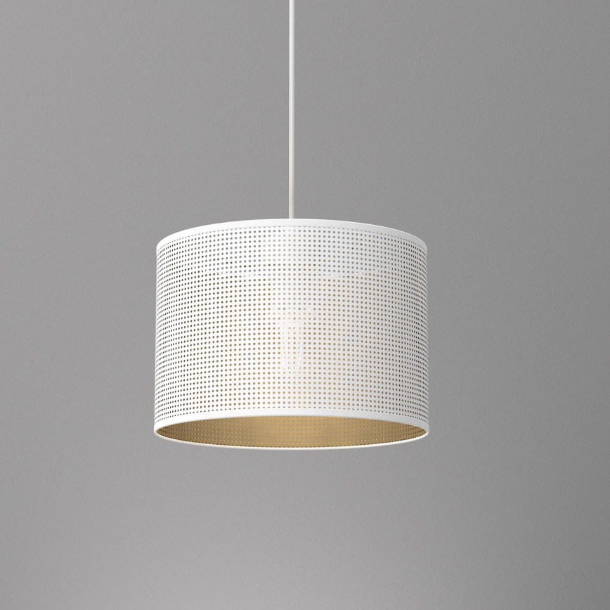 Lühter LOFT SHADE 1xE27/60W/230V diameeter 25 cm valge/kuldne