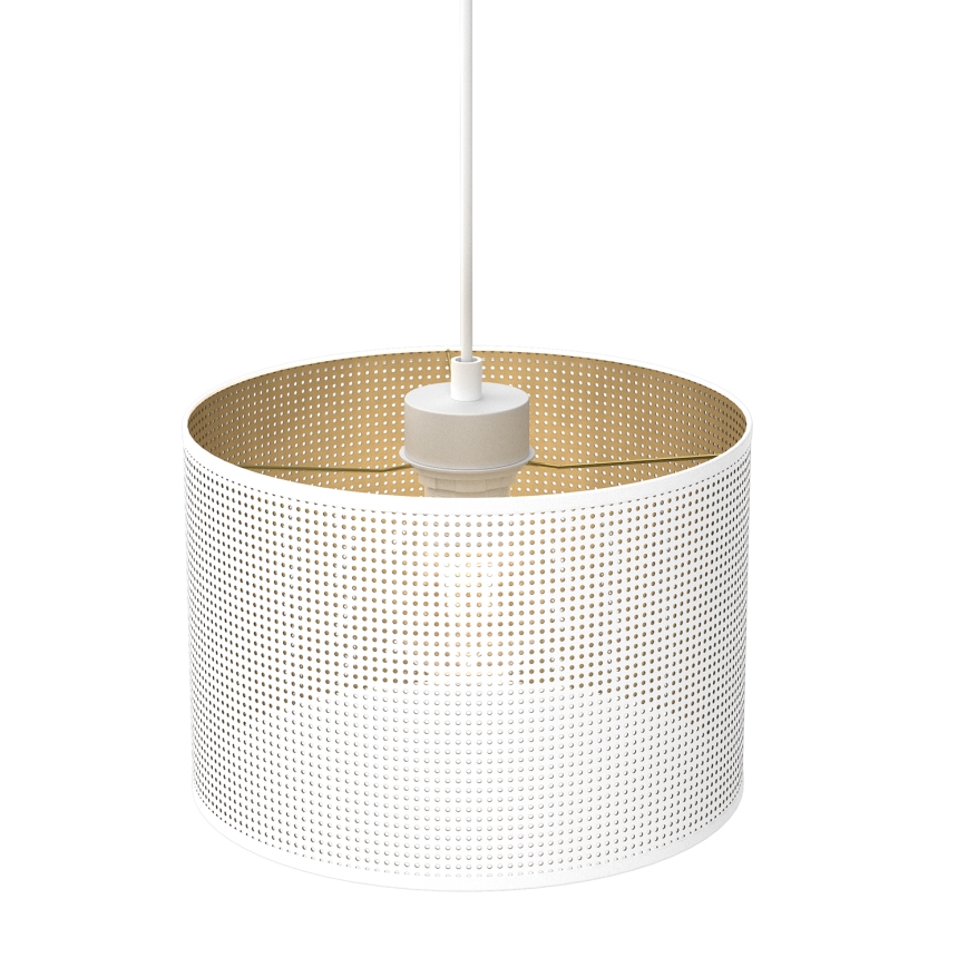 Lühter LOFT SHADE 1xE27/60W/230V diameeter 25 cm valge/kuldne