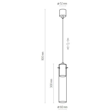 Lühter LOOK GRAPHITE 1xGU10/10W/230V