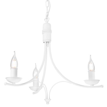 Lühter LUCY 3xE14/60W/230V valge
