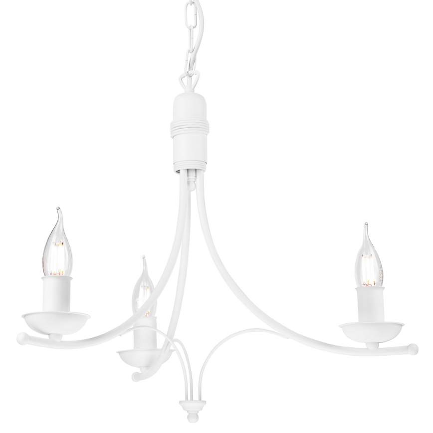 Lühter LUCY 3xE14/60W/230V valge
