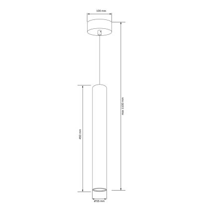 Lühter LUNGOMARE 1xGU10/10W/230V kuldne