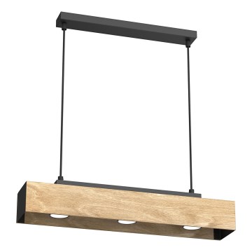 Lühter MAISON 3xGU10/8W/230V pruun/tamm