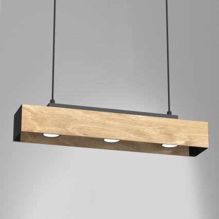 Lühter MAISON 3xGU10/8W/230V pruun/tamm